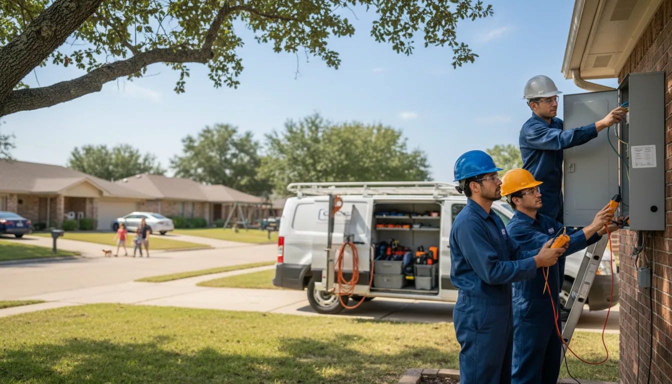 Certified electrician providing emergency electrical services in Perry, IA